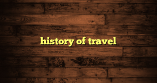 history of travel