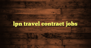 lpn travel contract jobs