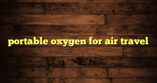 portable oxygen for air travel