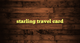 starling travel card