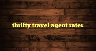 thrifty travel agent rates