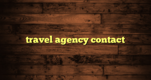 travel agency contact