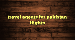 travel agents for pakistan flights