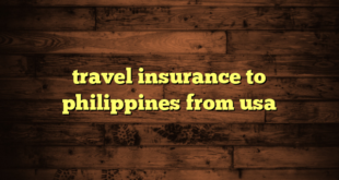 travel insurance to philippines from usa