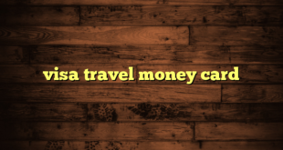 visa travel money card