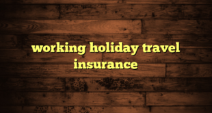 working holiday travel insurance