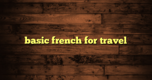 basic french for travel