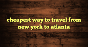 cheapest way to travel from new york to atlanta