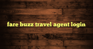 fare buzz travel agent login