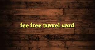 fee free travel card