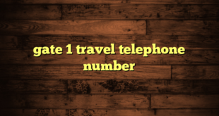 gate 1 travel telephone number