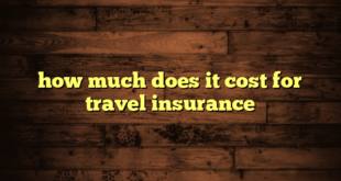 how much does it cost for travel insurance