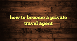 how to become a private travel agent