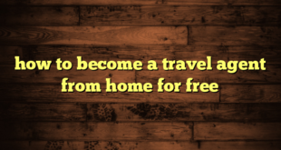 how to become a travel agent from home for free