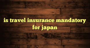 is travel insurance mandatory for japan