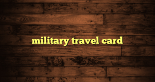 military travel card