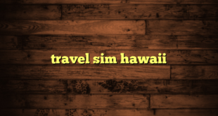 travel sim hawaii