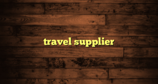 travel supplier