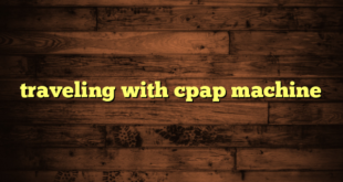 traveling with cpap machine