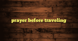 prayer before traveling