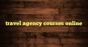 travel agency courses online